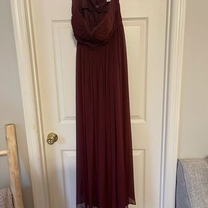 J. Crew Burgundy Chiffon Nadia Bridesmaid Dress Size 4